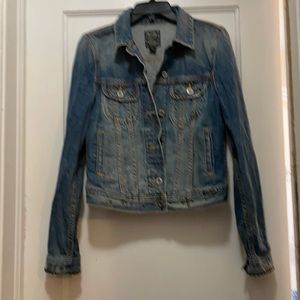 Lucky brand all over studded jean jacket